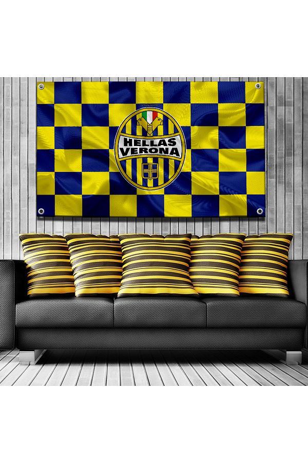 Choice-H-HELLAS VERONA Flag Football Flag Hanging Flags for Rooms Banner Club Flag Room Decor Y2k Decora... 1