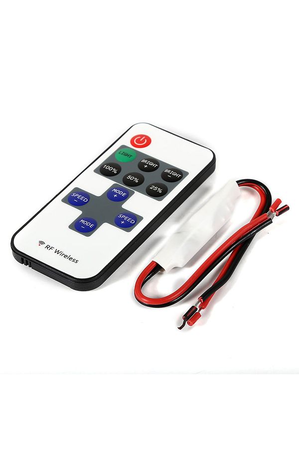 HUXUAN-12V RF Wireless Remote Switch Controller Dimmer for Mini LED Strip Light New 1
