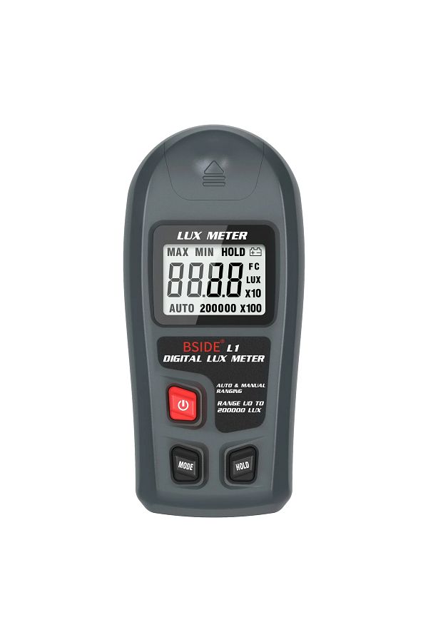 TELEHILL-L1 Lux Meter Digital Illuminometer Lux Tester 0.1-200000 Lux/0.01-20000 Fc LCD  Sensor Pocket Lux... 1