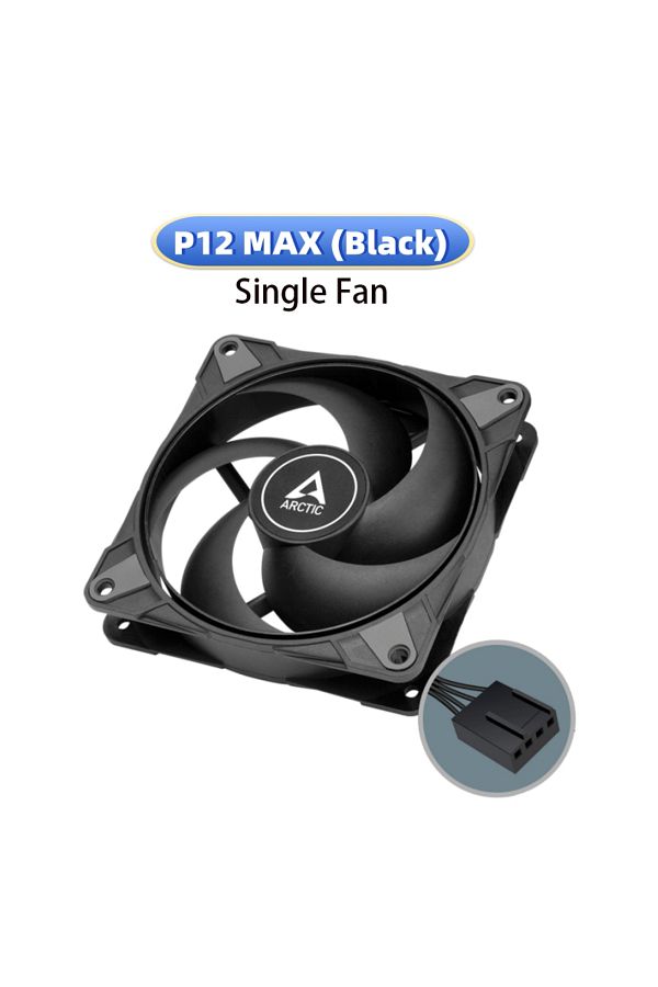 Choice-ARCTIC P12 Max, High-Performance 120mm Case Fan,PWM Controlled 200–3300 RPM,Optimised for Static ... 1