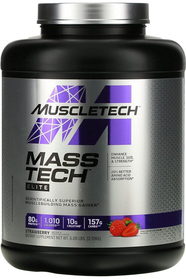 MUSCLETECH-Mass Tech Elite Strawberry 6LB 1