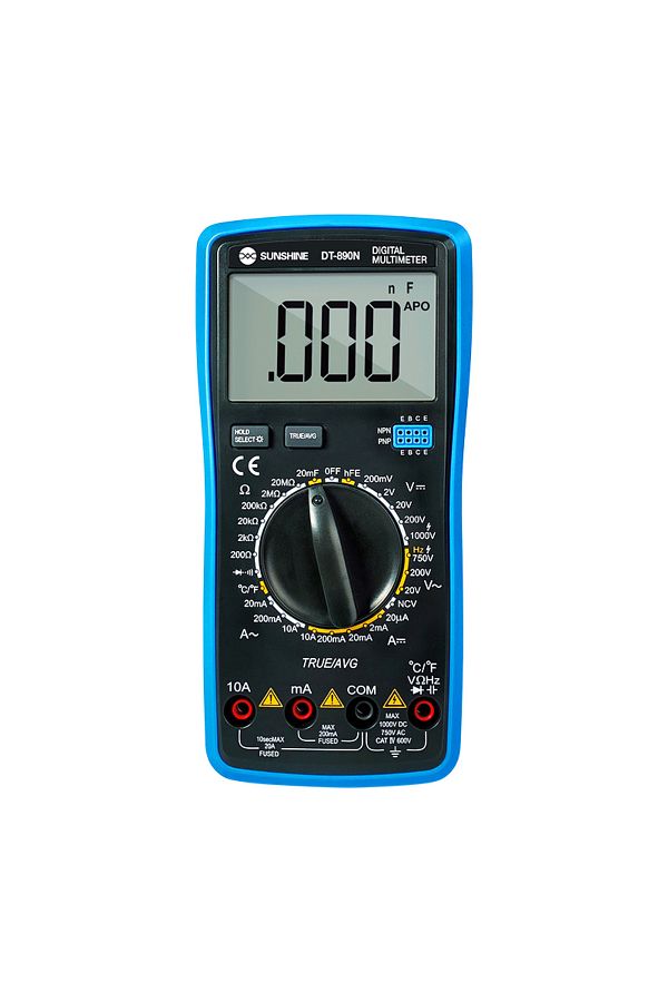 SUNSHINE-High Precision Digital Multimeter SUNSHINE DT-890N Intelligent Anti-burn  AC/DC Voltage Current R... 1