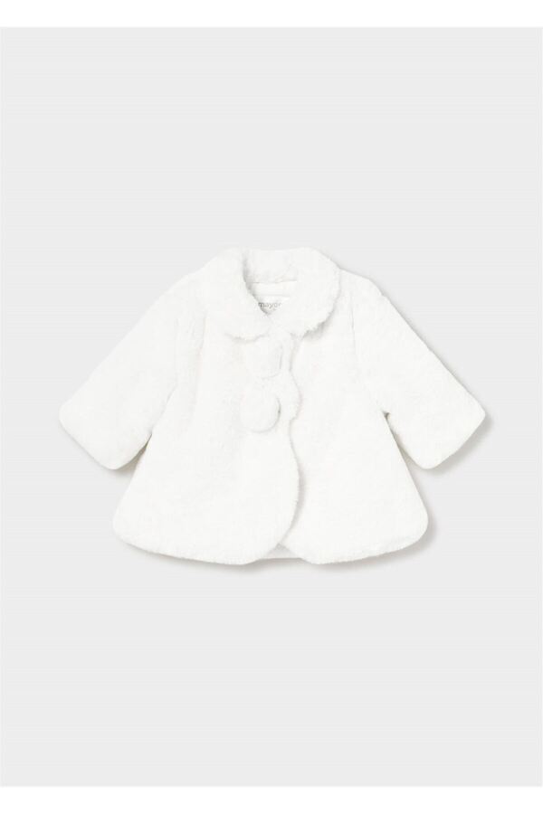 Mayoral Kız Bebek Peluş Mont Krem 2451
