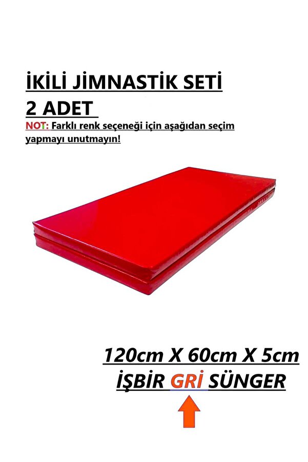 gürteks İkili Set 60x120x5 Cm Çocuk Jimnastik Minderi (PVC)