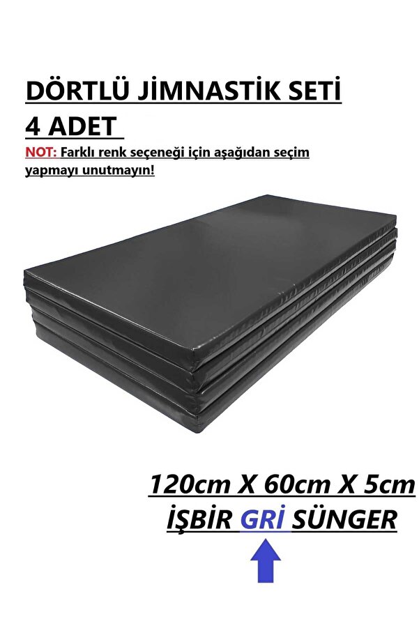gürteks Dörtlü Set 60x120x5 Cm Çocuk Jimnastik Minderi (PVC)