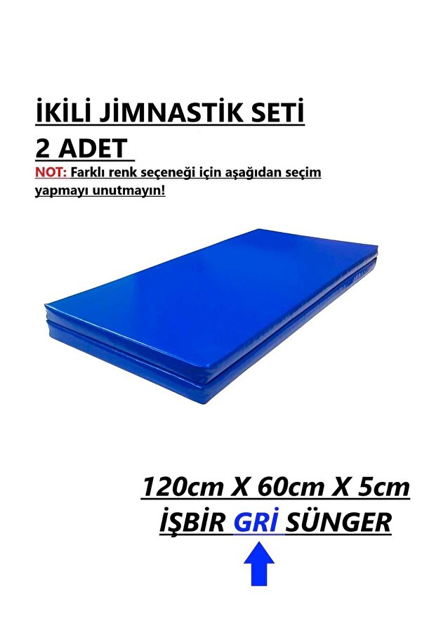 gürteks İkili Set 60x120x5 Cm Çocuk Jimnastik Minderi (PVC)