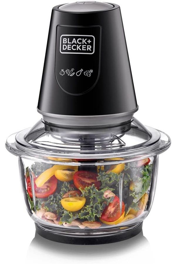 Black Decker Vertical Glass Chopper and Meat Grinder 400W 1.2L XXL Capacity Pulse Speed Function Trendyol