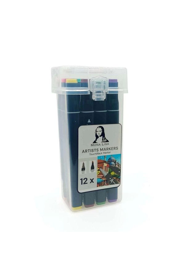 Südor-MonaLisaTm1-12Touchblack- Double EndedPVCBox with 12 Colors Handles 1