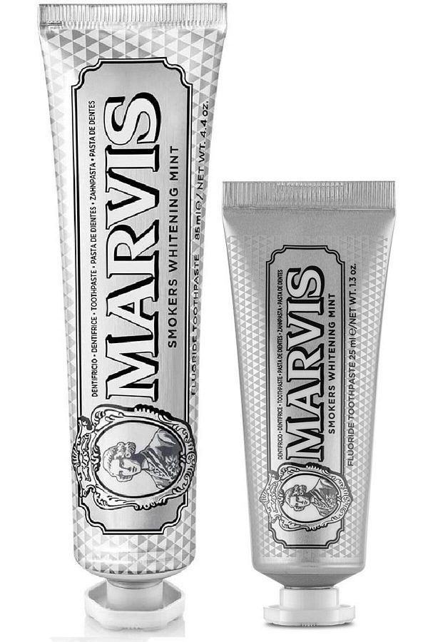 Marvis-Smokers Whitening Mint Toothpaste - 85 ML and 25 ML Advantageous Set 1