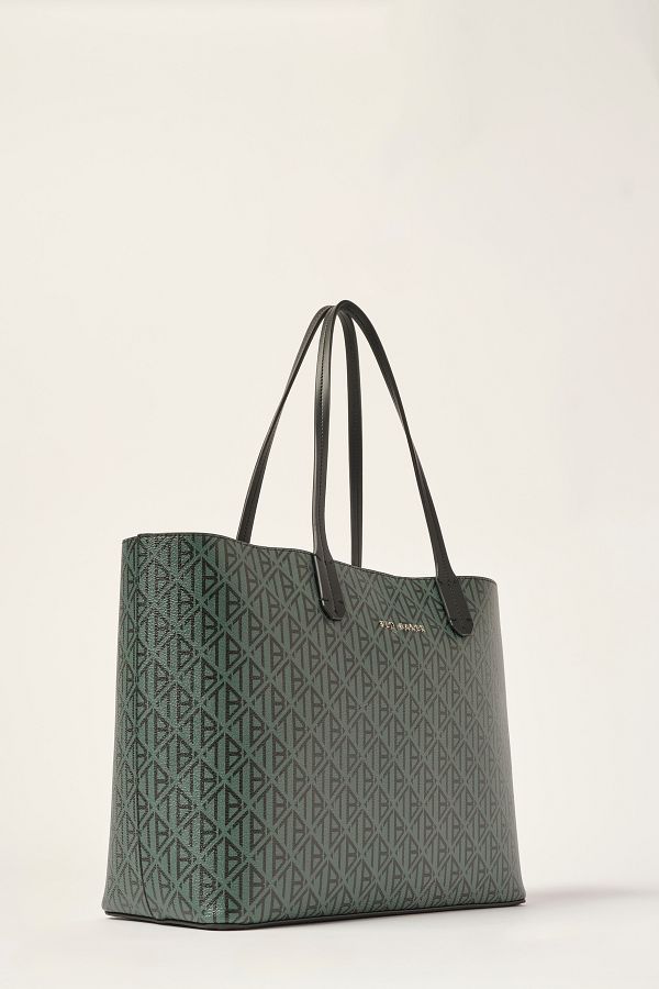 Ted Baker Dark Green Oblique Monogram Shopping Bag 240415 5