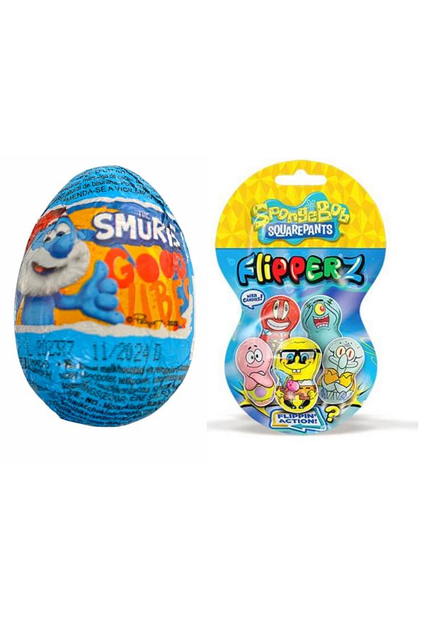 Zaini Spongebob Flipperz Smurfs Surprise Egg Trendyol