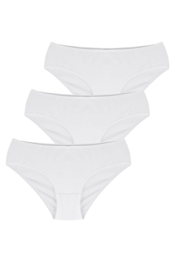 Penti-Cover 3-teiliges weißes Slip-Höschen 1