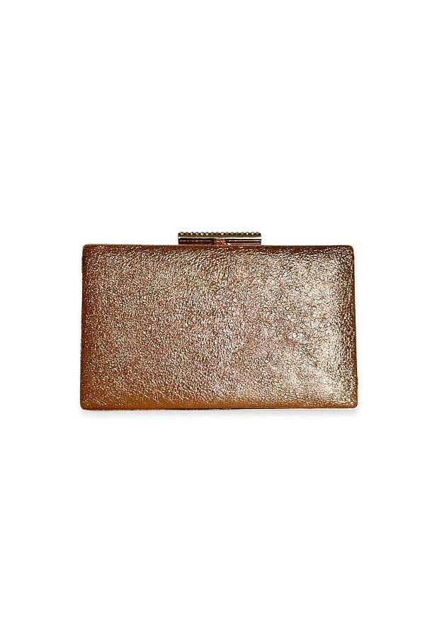 Seri Rose Gold Color Silvery Evening Bag Evening Bag Engagement Wedding Bag Clutch Bag Trendyol
