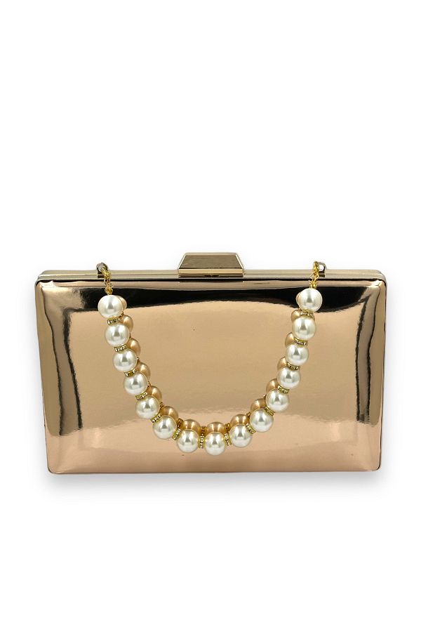 Rose gold bag for wedding sales