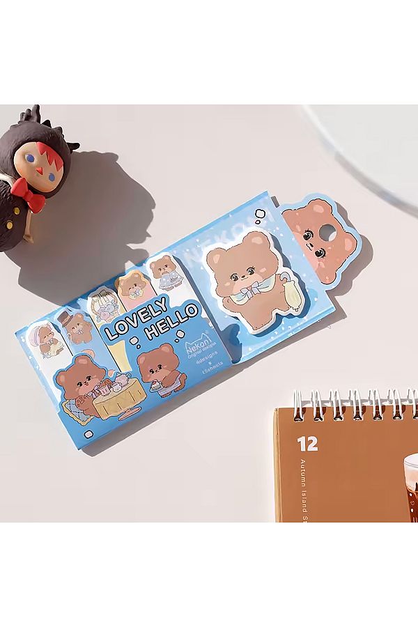 GUGUK-Cute Bear Sticky Note Set • Index Sticker (Ggk-Ze004) 1
