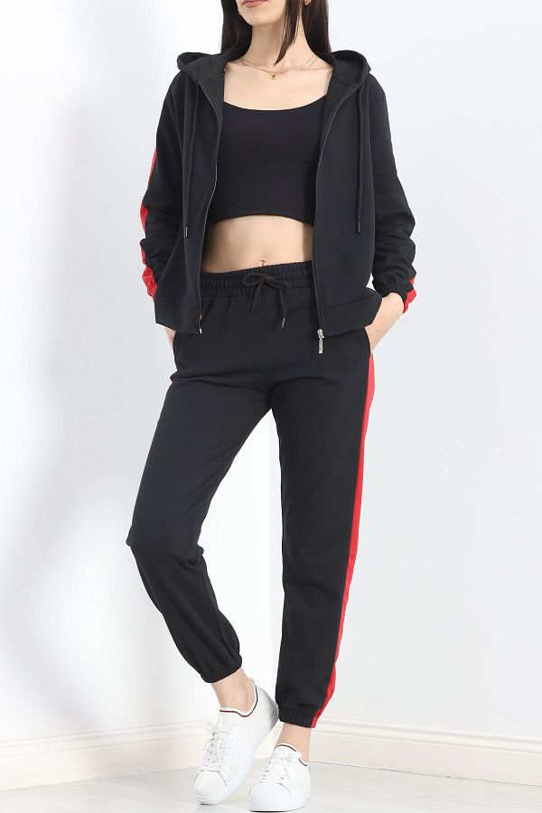 Cream Sweatsuit set Gray Relaxed fit Trendyol