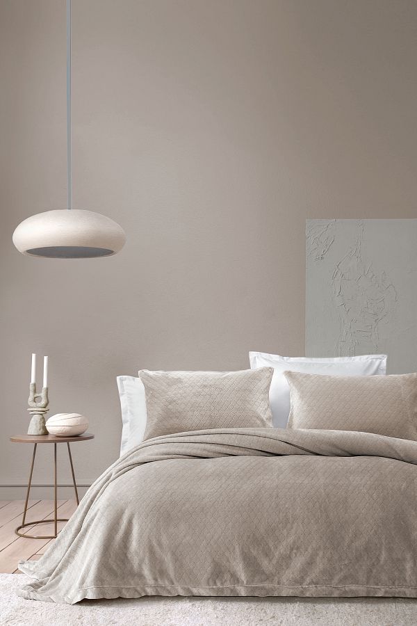 Yataş-Beige Single Blanket Bedspread Set 1