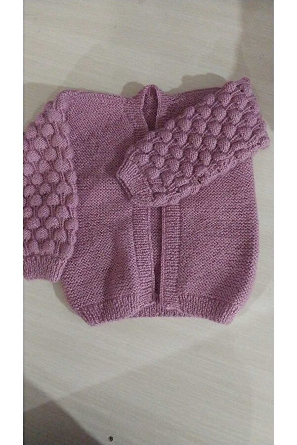 Papatyam El Örgüsü Bebek Hırkası El İşi Bebek Çocuk Örgü Kazağı/ Bebek Kazak/Çocuk Hırka