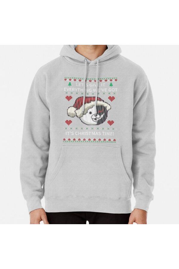 exans moda Monokuma Ugly Christmas Sweater Dangan Printed Sweatshirt Trendyol