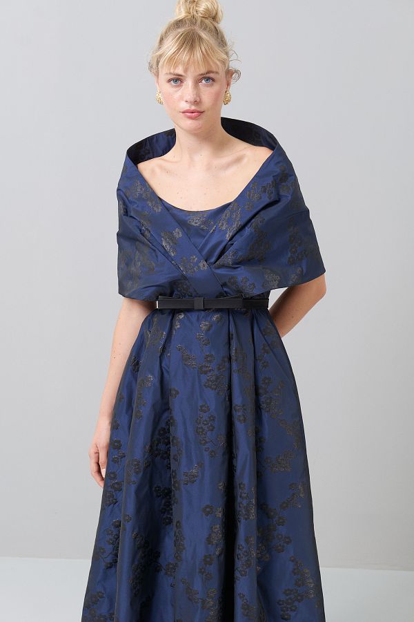 Roman jacquard dress top