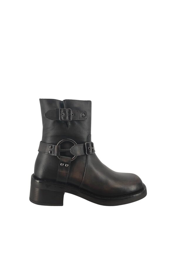 ALBİNİ-Albini 25105452   Genuine Leather Women's Flat Boots Model 1