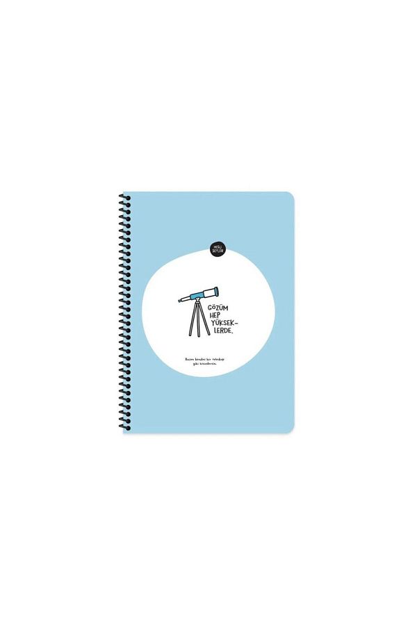 Hisli Şeyler-Highs 80yp Sharp A4 Lined Spiral Sticker Notebook 1