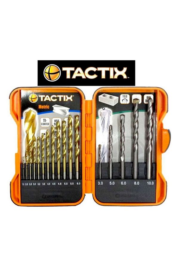 Tactix 17 Piece Combo Metric Drill Bit Set with Storage Case Trendyol