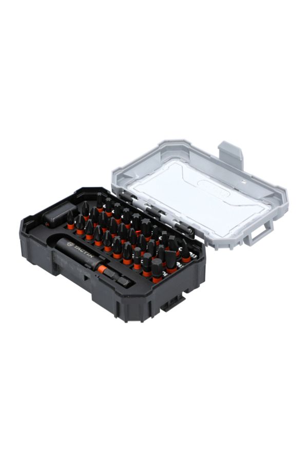 Tactix-31-Piece Break-Resistant Impact Bit Set with Storage Case 1