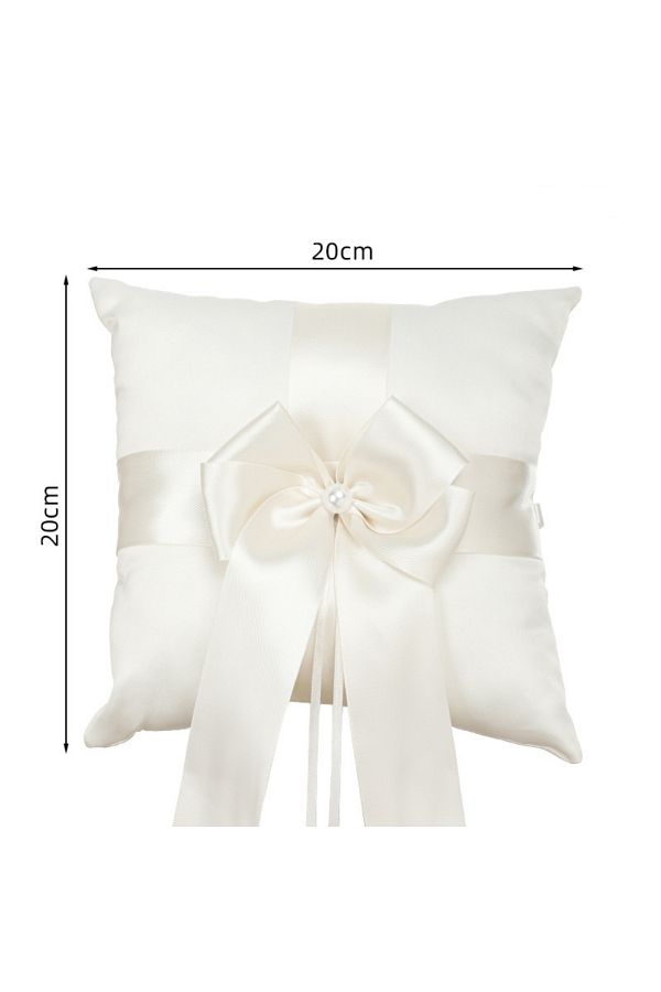 Choice Flower Girl Basket Ring Bearer Pillow Set Romantic Satin Bow Pearls Ring Pillow For Wedding Cerem. Trendyol