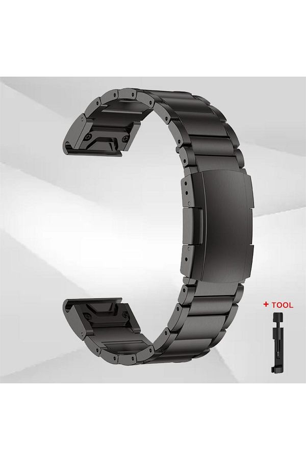 Choice 22mm 26mm Quickfit Titanium Strap For Garmin Fenix 5 5X 5XPlus 6 6X 6XPro Metal Release Watch Ban. Trendyol
