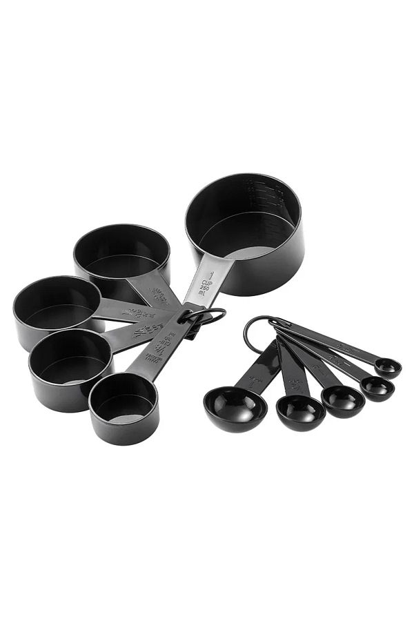 Choice-10 Piece Plastic Measuring Spoon Set Square Handle Baking Measuring Cup Measuring Spoon Set Measu... 1