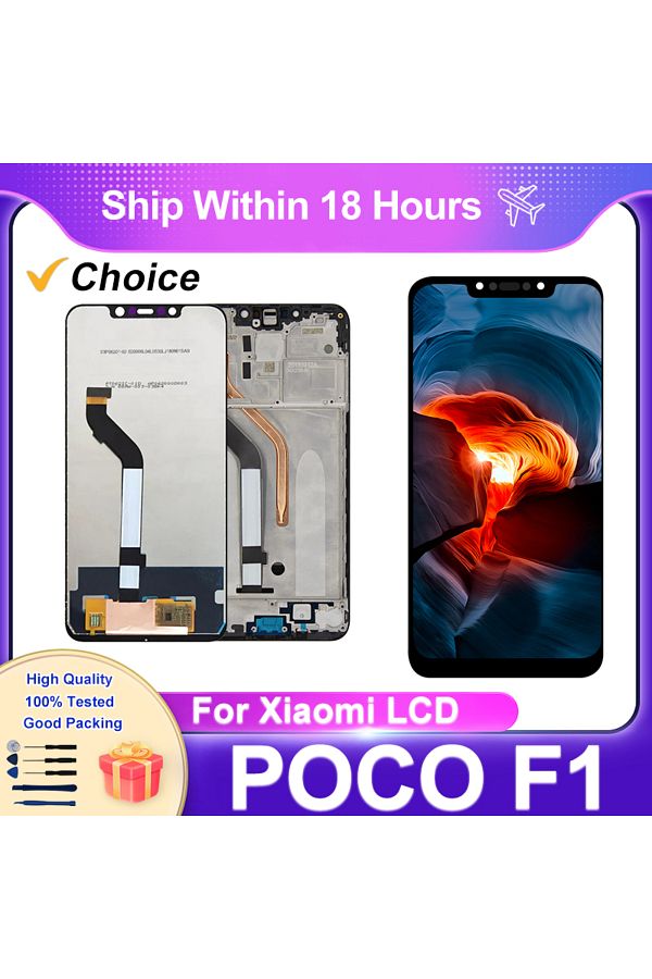 YOOFINIX-مجموعة محول رقمي لشاشة LCD تعمل باللمس لهاتف Xiaomi Pocophone F1 لهاتف Xiaomi POCO F1 LCD M1805E... 1