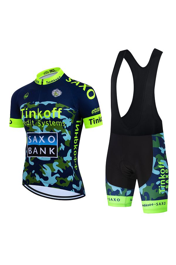 Choice-Saxo Bank Tinkoff TEAM Cycling Sets Triathlon Bicycle Clothing Breathable Anti-UV Mountain Cyclin... 1