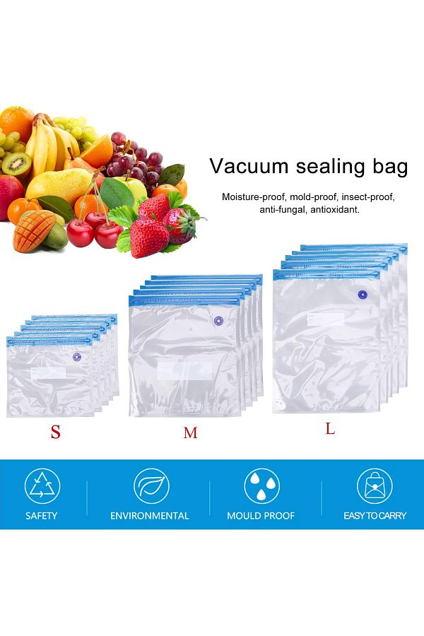 Zipper storage bag for food online