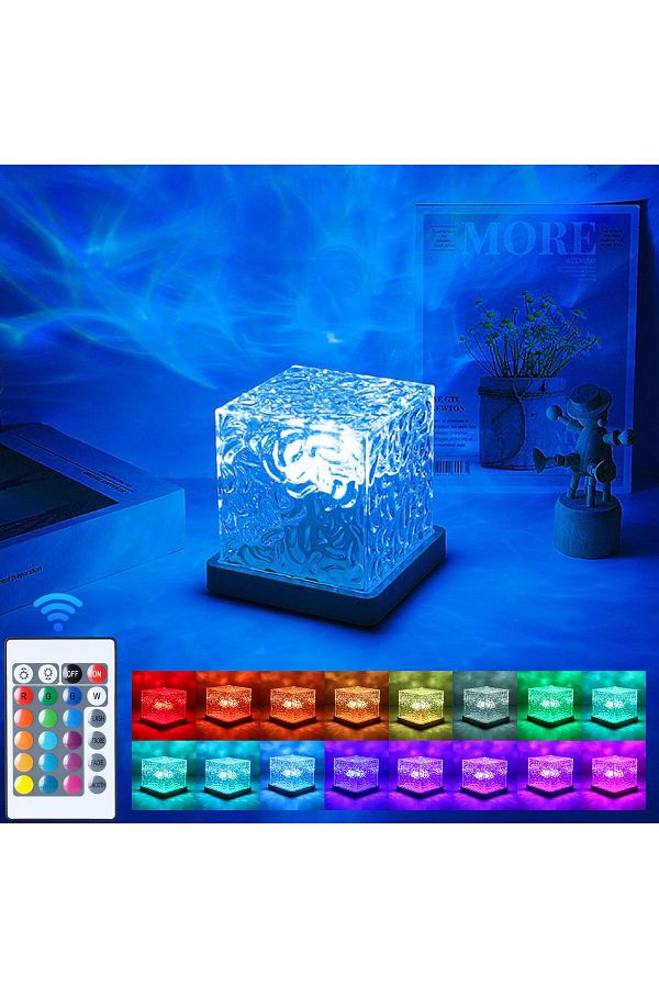 Choice-Ocean Wave Projector Light 16 Colors Midnight Aura Lamp with Touch Control Aurora Glow Lamp for H... 1