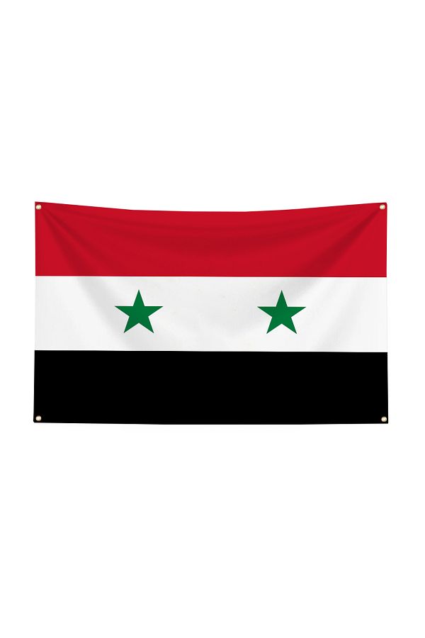 Choice-علم سوريا 90*150 سم علم الجمهورية العربية السورية ذو الثلاث نجوم معلق ديكور منزلي... 1