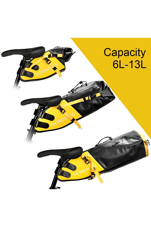 Choice NEWBOLER Bike Bag Waterproof 13L Large Capacity Bicycle Saddle Bag Cycling Foldable Tail Rear Bag. Trendyol