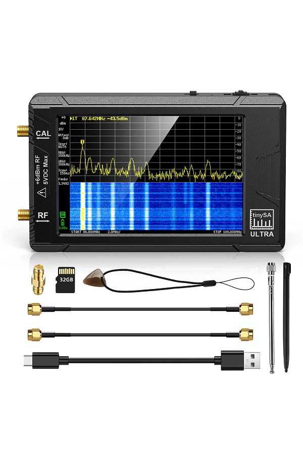 SeeSii-New Original TinySA ULTRA Handheld Tiny Spectrum Analyzer TinySA 4 Inch Touch Screen Build in Bat... 1