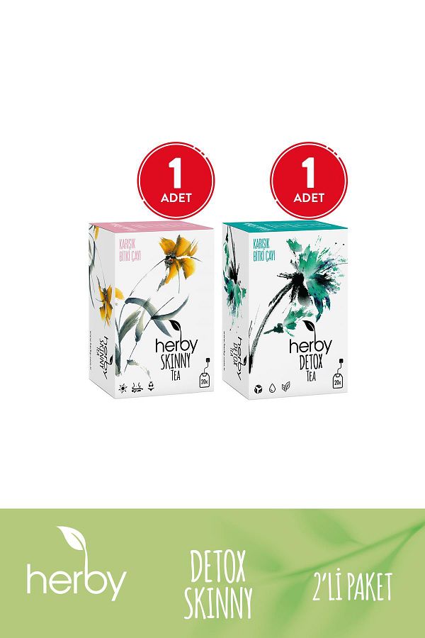 Herby-Detox Pack of 2 - Herbal Tea (DETOX TEA, SKINNY TEA) 1