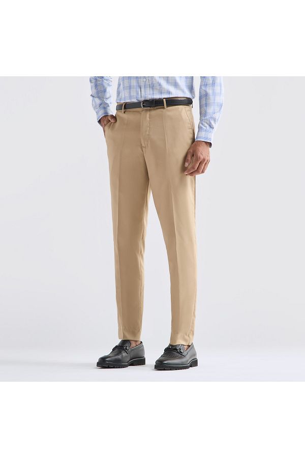 FAV-Textured Regular Fit Flexi Waist Trousers with Pockets 1