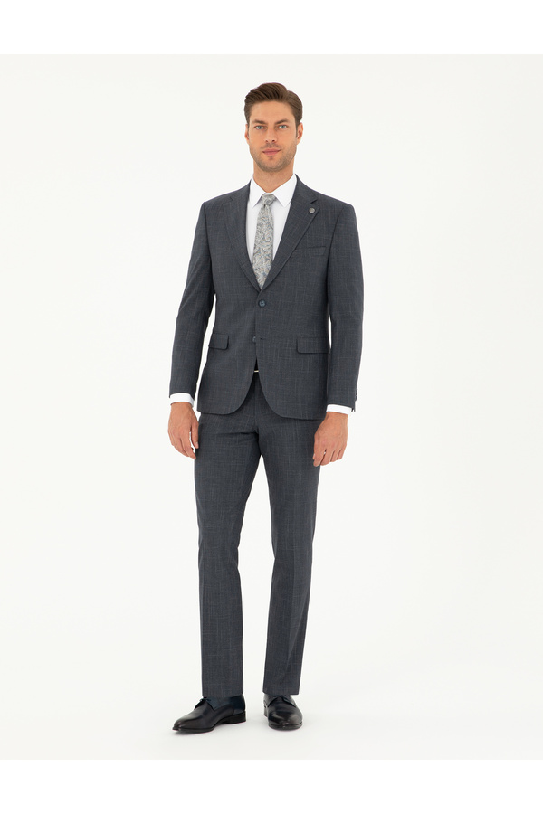 Pierre Cardin Navy Blue Slim Fit Suit 50292216-Vr033