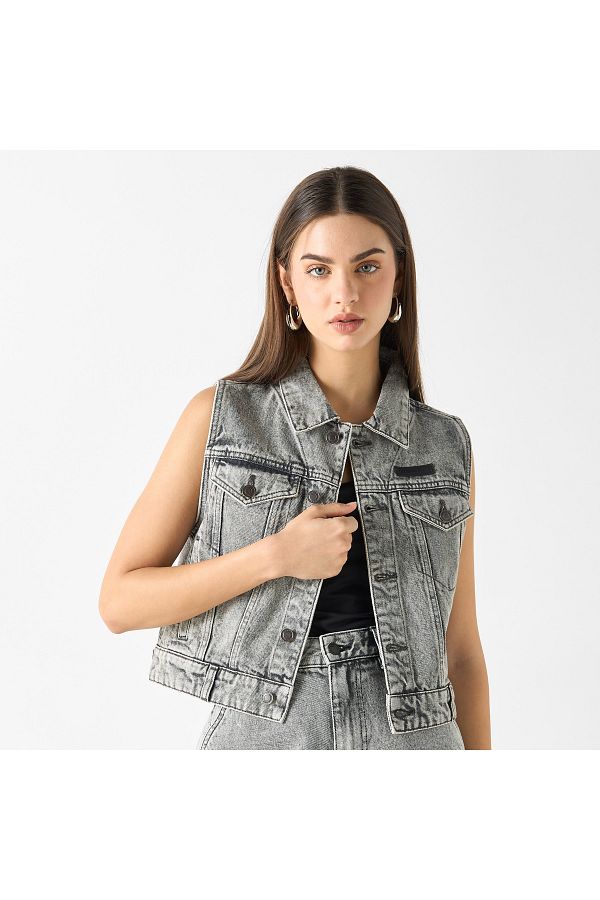 Lee sleeveless jacket store