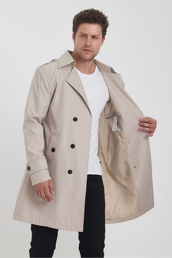 Mens stone trench coat outlet