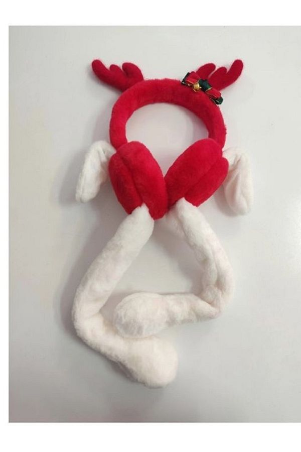 REVA-Women'S/Girls' Animated Plush Earmuff with Deer Ears 1
