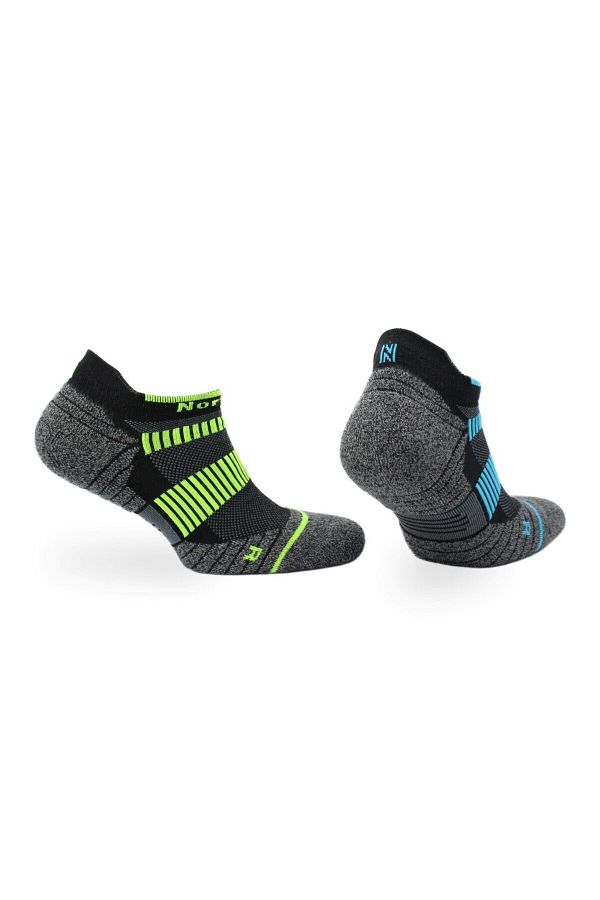 NORFOLK-Lynx Pro Prolen Dry Touch Short Cut Walking and Running Socks Green/Blue 1