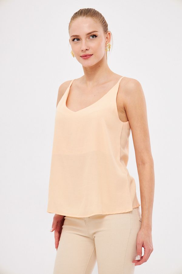 armonika-Women's Salmon Strap Blouse ARM-17Y00005 1