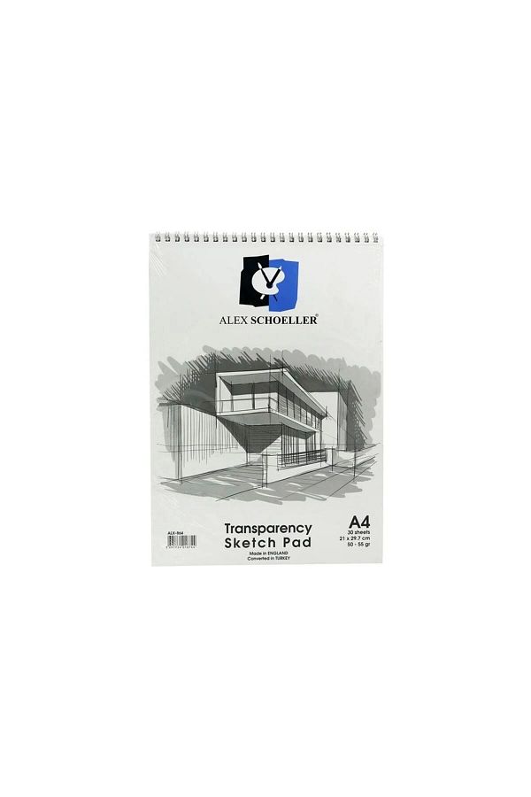 Alex Schoeller-Alex Sketch Block A4 30 Yp - Spiral Alx-864 1