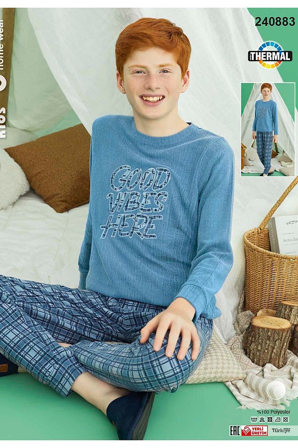 Thermal pajama set clearance