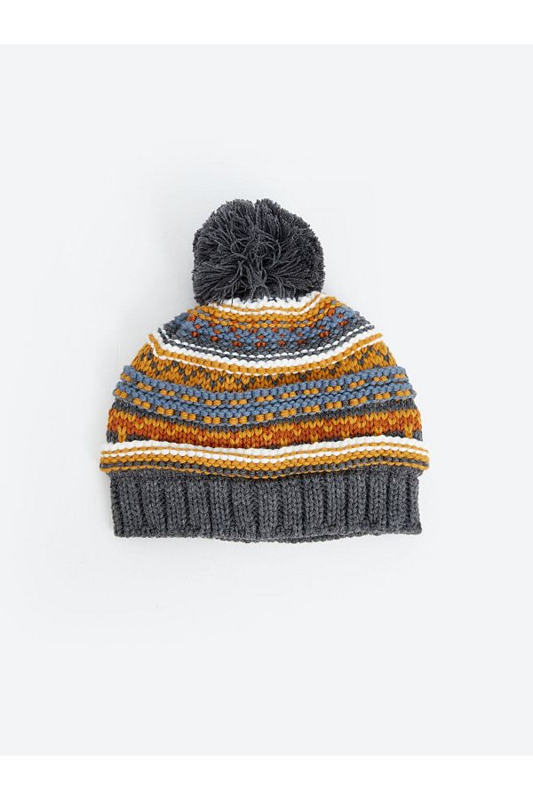 LC Waikiki-Baby Girl Beret with Pompom Detail 1