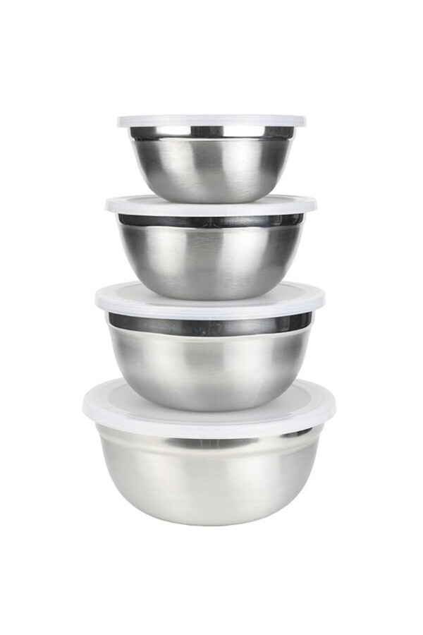 Chef Craft-Stainless Steel BPA Free Mixing Bowl Set with Lids 21960 1